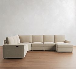 Westwood Square Arm Power Reclining L-Shaped Chaise Sectional (138"-175")