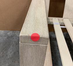 Open Box: Indio FSC&#174; Eucalyptus Outdoor Sectional, Left-Arm Double Chaise Frame - Biscotti