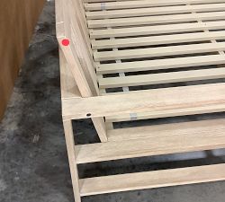 Open Box: Indio FSC&#174; Eucalyptus Outdoor Sectional, Left-Arm Double Chaise Frame - Biscotti