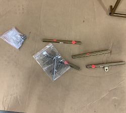 Open Box: Delaney Marble 36&quot; Console Table, Brass