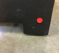 Open Box: Malibu Metal Platform Outdoor Single Chaise Lounge Frame, Individual - Black