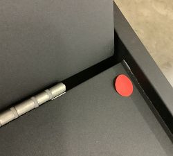 Open Box: Malibu Metal Platform Outdoor Single Chaise Lounge Frame, Individual - Black