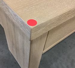 Open Box: Modern Farmhouse Rectangular Coffee Table, 64" - Fog