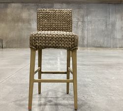Open Box: Seagrass Bar height stool - Seadrift