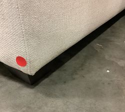 Open Box: Cameron Modern Square Arm Upholstered Trundle Sleeper Sofa, 87" - Performance Heathered Basketweave, Alabaster White