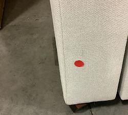 Open Box: Cameron Modern Square Arm Upholstered Trundle Sleeper Sofa, 87" - Performance Heathered Basketweave, Alabaster White