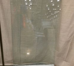 Open Box: Everson Rectangular Glass Coffee Table (52&quot;) - Antique Brass