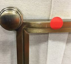 Open Box: Everson Rectangular Glass Coffee Table (52&quot;) - Antique Brass