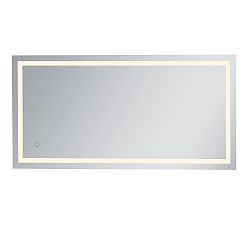 Open Box: Marina Lighted LED  Mirror, 72" x 36" - Silver