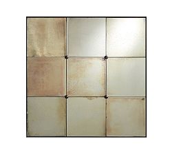 Open Box: Markle Antique Glass Panel Mirror, Square, 30.5"W x 30.5"H