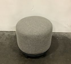 Open Box: Jake Swivel Stool (19&quot;H) - Performance Midland Tweed Graphite, Dusty Charcoal Finish