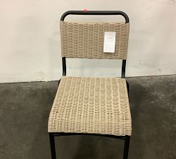 Open Box: Tulum All-Weather Wicker Stacking Outdoor Dining Chair - Natural