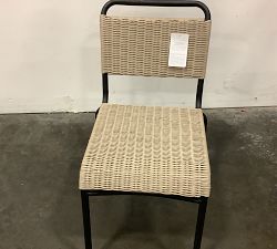 Open Box: Tulum All-Weather Wicker Stacking Outdoor Dining Chair - Natural