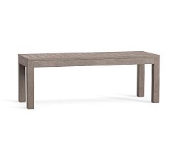 Open Box: Indio Eucalyptus Outdoor Dining Bench, 48" - Weathered Gray