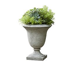 Open Box: Macron Urn Planter, Tall, 13.5" Dia. - Alpine Stone