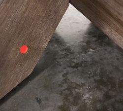 Open Box: Modern Farmhouse Round Coffee Table, 44"- Tahoe Brown