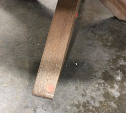 Open Box: Modern Farmhouse Round Coffee Table, 44"- Tahoe Brown