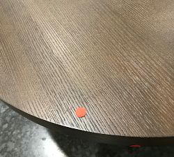 Open Box: Modern Farmhouse Round Coffee Table, 44"- Tahoe Brown