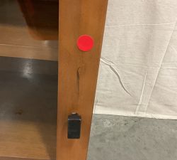 Open Box: Reed Modular Bar Collection, Display Cabinet Hutch - Antique Umber