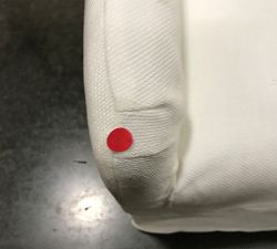 Open Box: York Slipcovered Dining Armchair - Performance Slub Weave White