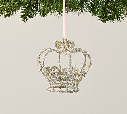 LoveShackFancy Glitter Crown Ornament