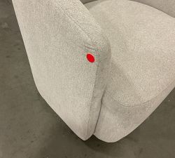 Open Box: Preston Swivel Chair, Individual, Heathered Chenille - Stone