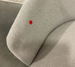 Open Box: Preston Swivel Chair, Individual, Heathered Chenille - Stone