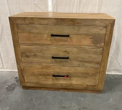 Open Box: Oakleigh 3-Drawer Dresser, 41&quot;, Modern Hardware - Heirloom Wheat
