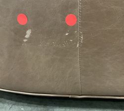 Open Box: Remmy Petite Leather Swivel Chair (32&quot;), Individual - Churchfield Chocolate