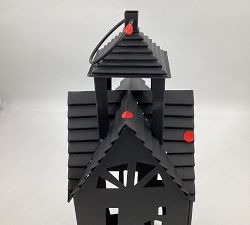Open Box: Haunted House Lantern, Small 19"H - Black