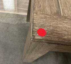 Open Box: Indio Eucalyptus Outdoor Dining Bench, 48" - Weathered Gray