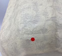 Open Box: Modern Rustic Fluted Outdoor Planter, X-Large, 20" Dia. x 20"H - White