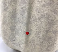 Open Box: Modern Rustic Fluted Outdoor Planter, X-Large, 20" Dia. x 20"H - White