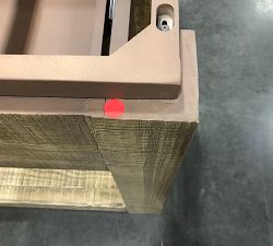 Open Box: Rockport Single Wide Sink Vanity, 46", Vanity Base Only - Sierra