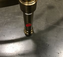 Open Box: Everson Round Glass Coffee Table, (41&quot;) - Antique Brass