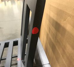 Open Box: Build Your Own - Indio Metal Outdoor Sectional Components, Right-Arm Chair Frame - Slate