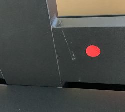 Open Box: Malibu 66&quot; Metal Platform Outdoor Armless Loveseat Frame, Black