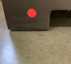 Open Box: Malibu 66&quot; Metal Platform Outdoor Armless Loveseat Frame, Black