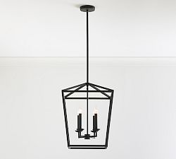 Open Box: Remington Iron Lantern Pendant, 24&quot; - Bronze
