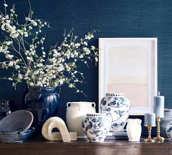 Faux Oversized White Blossom Branch