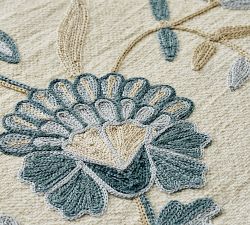 Liana Crewel Embroidered Cotton Table Runner