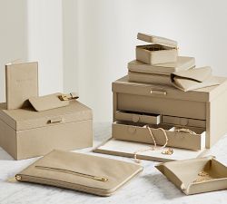 Quinn Leather Jewelry Box - Shadow Printed