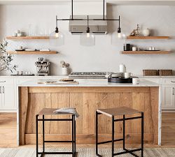 Textured Glass Linear Chandelier (43")