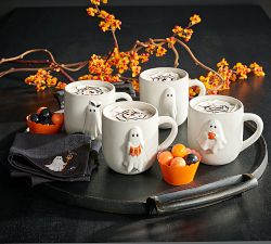 Scary Squad Organic Cotton Cocktail Napkins - Mixed Set of 4