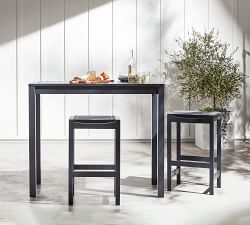 Indio Metal Rectangular Outdoor Bar Height Table (50")