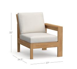 Build Your Own - Malibu Teak Outdoor Sectional Components