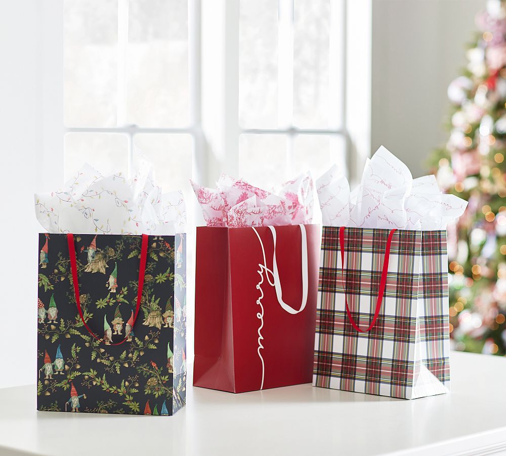 Holiday Gift Bags - Set of 3