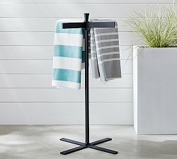 Malibu Metal Outdoor Pool Storage Towel Stand