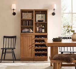 Reed Modular Bar Shelf with Cabinet &amp; Wine Storage (36")
