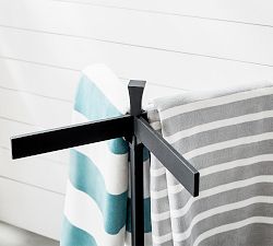 Malibu Metal Outdoor Pool Storage Towel Stand